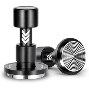 IKAPE 58.35MM V6 Impact Espresso Tamper with Sound Feedback, 15lb/30lb Interchangeable Springs, Espresso High Tamper with Triple-spring System, Fits Over 58mm portafilters