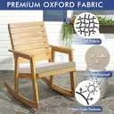 Outdoor Chair Cushions 19 x 19 Inch Water Resistant Patio Chair Cushions with Tie Color Fastness Thick Outdoor Seat Cushion for Garden Lawn Patio Furniture Cream Set of 2