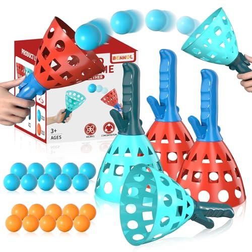 Bennol Outdoor Game Toys for Kids Boys with 11 Balls, Pop Pass Catch Ball Game Outside Toys Gifts for 3-8 Year Old Teens, Outside Outdoor Play Gifts for Kids Boys Ages 3-8 Years Old 