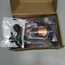 Train Horns for Truck, 12v Black Integrated Dual Tube Air Horn with Compressor and Button, Loud Horn with Relay Wiring Harness kit for Any 12V Vehicles