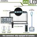 Marina 20 Gallon LED Aquarium Kit Complete Fish Tank Setup with Filter, Lighting & Accessories