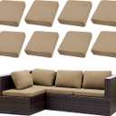 SUKAIKEQA Outdoor Cushion Covers Set,8PCS Patio Furniture Couch Seat Slipcovers, Replacement for Sofa Sectional Chair(Cover，Only)