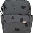 RED ROVR Mini Roo Lightweight Backpack | 6 pockets for everyday essentials (Charcoal Doodle)