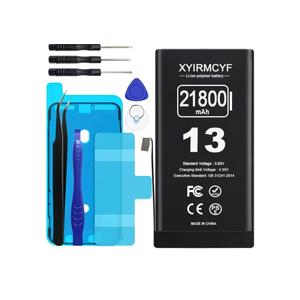 21800mAh Super Capacity Battery Compatible with iPhone 13, 0 Cycle Li-Polymer Replacement Battery for iPhone 13, with Professional Repair Tool Kit