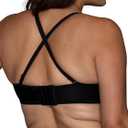 Vanity Fair Women's Beauty Back Smoothing Strapless Bra, 4-Way Stretch Fabric, Lightly Lined Cups up to H (Black, M)