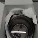 LONGDEEM Milk Frother, 4 in 1 Electric Milk Foamer with Cold & Hot Froth for Latte Cappuccino Automatic Coffee Foam Maker, Stainless Steel, 10 oz/5 oz, Non Stick Coating with Auto Shutoff, Silver (Compact)