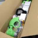Electric Weed Wacker Cordless, 21V Weed Cordless Eater Battery Powered, with 2Pcs 4.0Ah Batteries, Stringless Brush Cutter, Lightweight Foldable Grass Trimmer, 3 Types Blades, Green