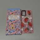 Lotadilo Cute Case for Moto G 5G 2024 for Women Girls - Funny Strawberry Flower Design Compatible with Magsafe Ring Holder Magnetic Stand Kickstand Fashion TPU Phone Covers Kawaii