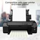 MaxGear 1" Round Sticker Labels, for Inkjet or Laser Printer, Matte White Printable Labels Sheets, Strong Adhesive, Dries Quickly, Holds Ink Well, 30 Sheets, 1890 Pcs