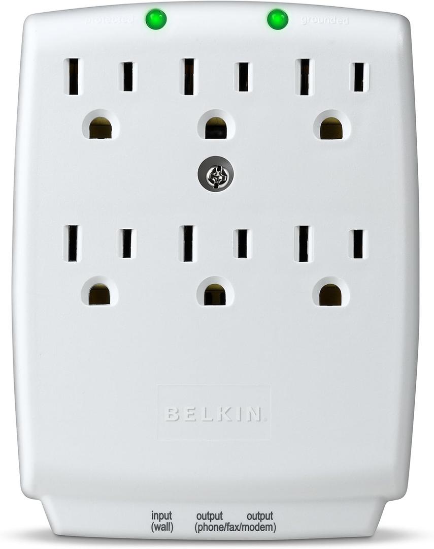 Belkin 
6-Outlet Wall Mount Home Series