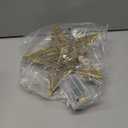 JOIEDOMI 9 inch Lighted PVC Star Christmas Tree Topper, Golden Glitter Swirl Treetop Decorations with 10 Warm White LED, Battery Powered for Home Holiday Xmas Party Indoor Decor