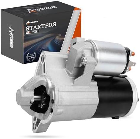Starter Motor Compatible with Jeep Liberty 2006-2007 V6 3.7L, Commander 2006-2009 V8 4.7L, Grand Cherokee 2005-2009 V8 4.7L, 12V 1.2KW 10-Tooth Clockwise, Replace# 56044735AB, M000T31572, 17937N