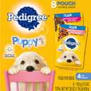 Pedigree Puppy Soft Wet Dog Food 8-Count Variety Pack, 3.5 Oz Pouches, 8 Count (Pack of 1)