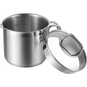 Stainless Steel Saucepan With Glass Lid boiling pot
