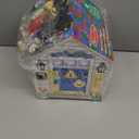 Melissa & Doug Take-Along Wooden Doorbell Dollhouse - Doorbell Sounds, Keys, 4 Poseable Wooden Dolls Portable Doll House, Doorbell House for Kids Ages 3+