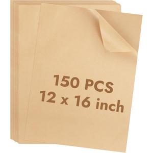 YQL 12x16 Inch 150PCS Disposable Pre-cut Parchment Paper Sheets, Unbleached Parchment Paper Liners, Non Toxic Rectangular Air Fryer Liners for Cookies, Bread, Roasting, Air Fryer and More