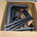 Tv Tray Table Set of 2, 8-Level Adjustable Height Couch Side Table90 Tilt Angle Adjustments C-Shaped End Table, with Phone & Tablet Slot Sofa Computer Desk for Couch, Sofa, Bed, Chair, Living Room (Brown)