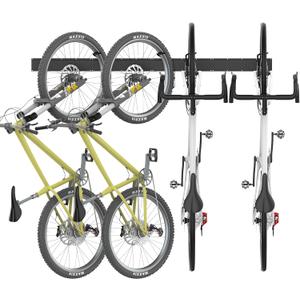 Ultrawall Swivel Bike Storage Rack, Adjustable Wall Mounted Bike Rack for Garage, Vertical Bike Hanger for Indoor Bicycle Storage, Space Saving Bike Holder