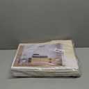 Criusia 4 Pack Baby Clothes Organizer Bins, Fabric Collapsible Storage Baskets with Handles, Odorless Storage Bins for Toy Clothes Nursery Kids Room Playroom Classroom (14L*10W*9.5H) (White with Beige)