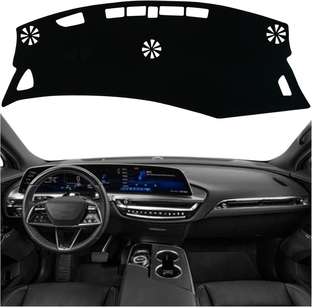 Dashboard Mat Cover Interior Center Console UV Rays Protector Compatible with Cadillac Lyriq Lyriq Tech Luxury Sport 2023 2024 2025 Dash Board Mat Carpet Accessories