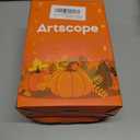 2 x Artscope Halloween Decorative Throw Pillow Covers 18x18 Inch Set of 4, Ghost Trick or Treat Pumpkin Sweet But Spooky Outdoor Farmhouse Pillow Cases for Home Sofa Couch-Orange