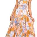 Petal & Pup Women's Newell Dress (Large, Orange)