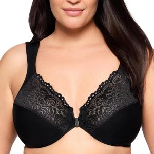 Glamorise Full Figure Plus Size Wonderwire Front-Closure Bra Underwire 38F