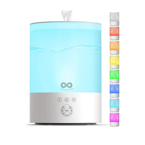 Everlasting Comfort 2.5L Top Fill Humidifier for Bedroom – Quiet, Easy to Fill & Clean, 24HR Runtime, Night Lights, Timer, Ultrasonic Cool Mist, Auto Shut-Off, Essential Oil Diffuser - White