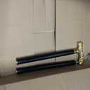 Antique Brass Walking Stick Deluxe Walking Cane Beautiful Brass Golden Handle Walking Stick for Men and Women Gift, 37"
