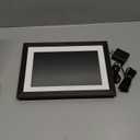 Frameo 10.1 Inch Digital Picture Frame WiFi Smart Digital Photo Frame Wood IPS HD 1280 * 800 1080P Touch Screen Auto-Rotate Easy Setup to use Free Share Photos and Videos Gift for mon Father Women