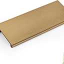 Goldenwarm 25 Pack Champagne Bronze Cabinet Pull Gold Finger Pulls, Brushed Bronze Edge Pulls for Cabinet Kitchen Cabinet Edge Pulls, 3in Cabinets Finger Pulls (3in(76mm) Hole Centers)