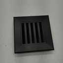 8"x8" Premium Aluminum Attic Vent - Featuring Screen Design, Perfect for Gable Vents and Sheds - Vent Opening 6"x6" - Durable Construction for Optimal Roof Ventilation (Black)