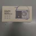 Baolira Retro Bluetooth Speaker, Portable Wireless Speaker with Crystal Clear Stereo Sound and Rich Bass,Retro Decor for Desk Bedroom Kitchen, Birthday Gifts for Women Men Teens (Black)