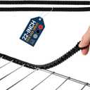 Silicone Oven Rack Shields by Lindas Essentials (2 Pack) | Heat Resistance Silicone Oven Rack Protectors Guards Against Burns and Scars | 22 Inches Long (Black)