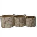 Fabric Storage Basked 3 Зiece (18x14, 16x13, 14x12 Inch)