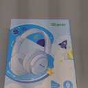 iClever BTH22 Kids Bluetooth Headphones, 60H Play Time, 74/85 dBA Safe Volume, Bluetooth 5.4, USB C, Over Ear Kids Headphones Wireless with Mic AUX Cord for iPad/Tablet/Travel, Blossom Pink