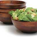 Lipper Cherry Finish 4 Piece Footed Bowl Set (Small)