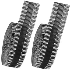 2 Rolls Iron-on Instant Hem Tape, 5.5 Yard Washable Hem Adhesive Tape, Permanent No Sew Hemming Tape, Trousers Edge Modified Strips, Fabric Fuse Tape for Pants, Curtain Hem, Tablecloth, Black