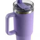 Vessel Stainless Steel Insulated Tumbler with Handle, Purple, 40 oz(missing straw)