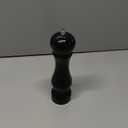 LHS Pepper Mill Grinder Salt Grinder, Arcylic Peppercorn Grinders with Adjustable Ceramic Grinding Core (8 Inch,Black)