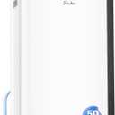 30dB Quiet Compressor Dehumidifiers for Home, Front LED Digital Humidity Display for Bedroom, Bathroom