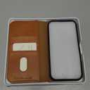 TUCCH Case for iPhone 16, PU Leather Flip Wallet Stand Folio Cover with [RFID Blocking] [3 Credit Card Slot] Shockproof [Soft TPU Interior Case] Compatible with iPhone 16 2024, Light Brown