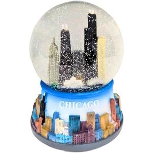 Chicago Color Musical Snow Globe - 100mm