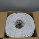 | Heavy-Duty CAT6 Plenum Cable 1000ft | UTP, 23AWG, 550MHz | DSX-8000 Certified | Stable & Remarkable Performance (White)