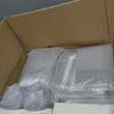 WELLIFE 700 Pieces Silver Plastic Dinnerware Set for 100 Guests - Includes Plates, Cups, Napkins, and Disposable Cutlery - Elegant White & Silver Design, Perfect for Parties and Events