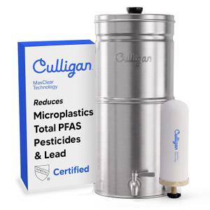 Culligan MaxClear Gravity Water Filter System - Microplastics, Lead & PFAS