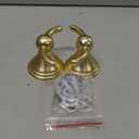 Asidrama Towel Hooks for Bathroom, Brushed Brass Coat Hooks for Kitchen Shower Door Wall Mounted, Exquisite Robe & Towel Hooks, Durable Robe Wall Hooks for Hanging Towels (2 Pack)