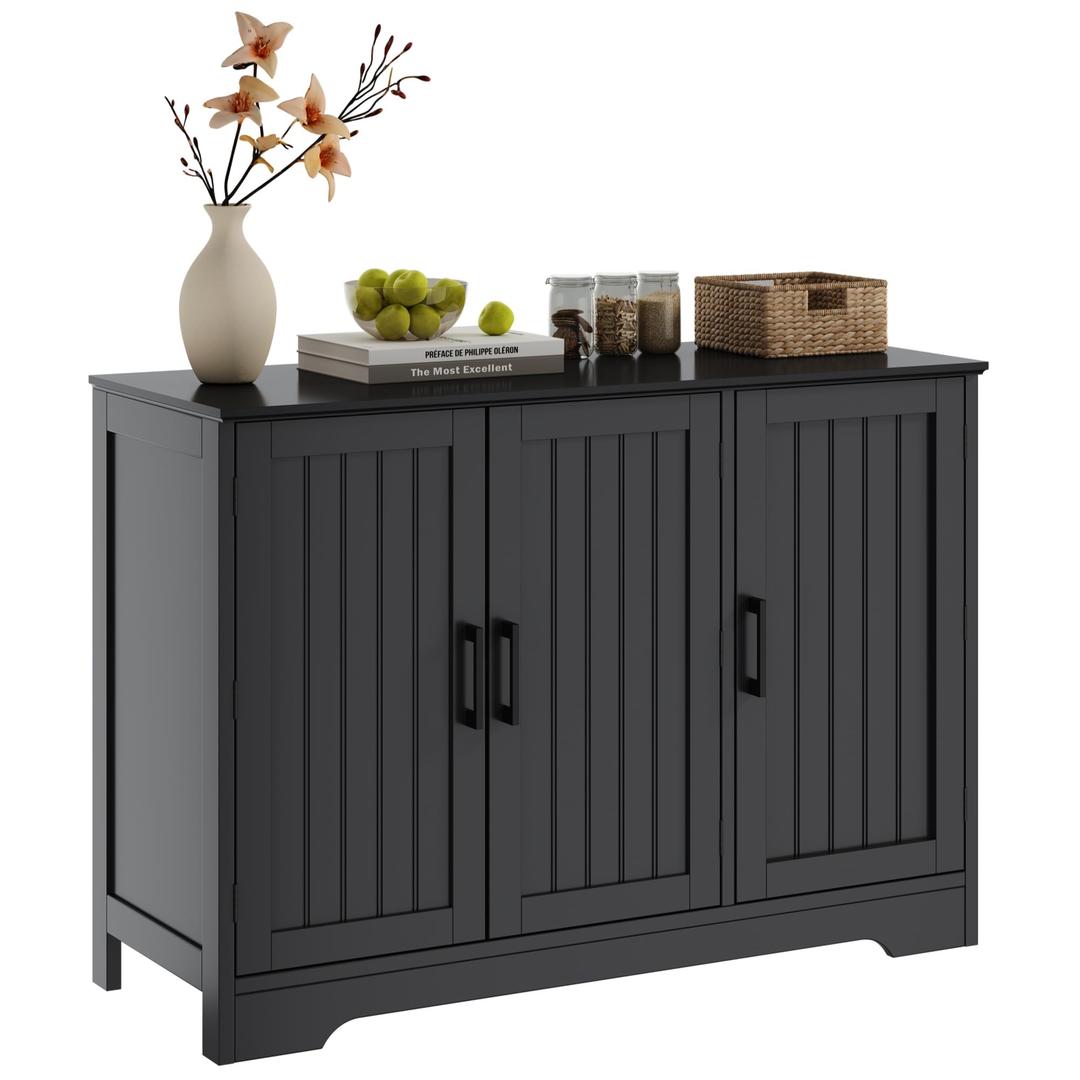 ChooChoo Modern Sideboard Buffet Cabinet with Adjustable Shelves