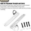Front Tie Down Mount Bracket Kit Front for Harley Street Glide & Electra Glide 2014–2025, 5mm Thick Heavy-Duty Steel Motorcycle Tie Down Anchors, Chrome