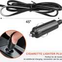 12V Fan RV|Truck Cooling Heavy Duty 8" Metal Car Fan Bus|Boat|Forklift|Car|Camper|Lawn|Mower|Tractor 2-Speed Black